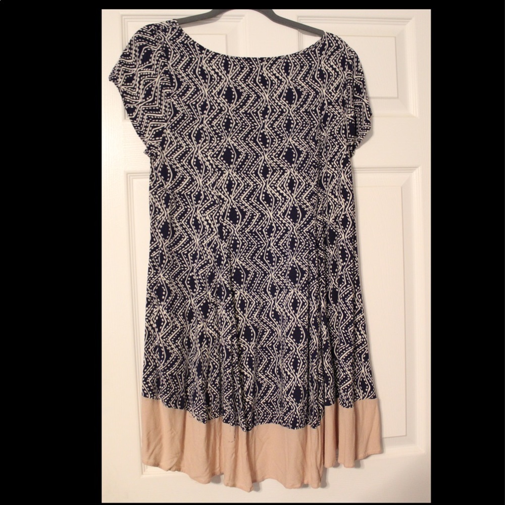 Navy & white womens dress